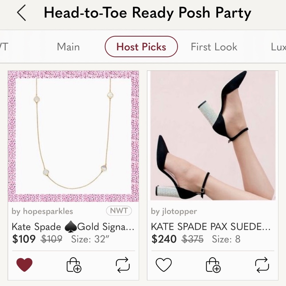 Take 40% Off Kate Spade ♠️ Gold “Signature Spade Scatter” Necklace NWTs - Picture 4 of 7